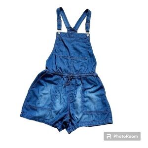 Jordache Overall Romper Shorts size Large Lightweight, casual summer overalls